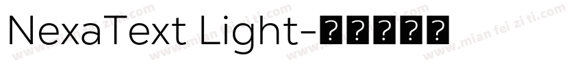 NexaText Light字体转换